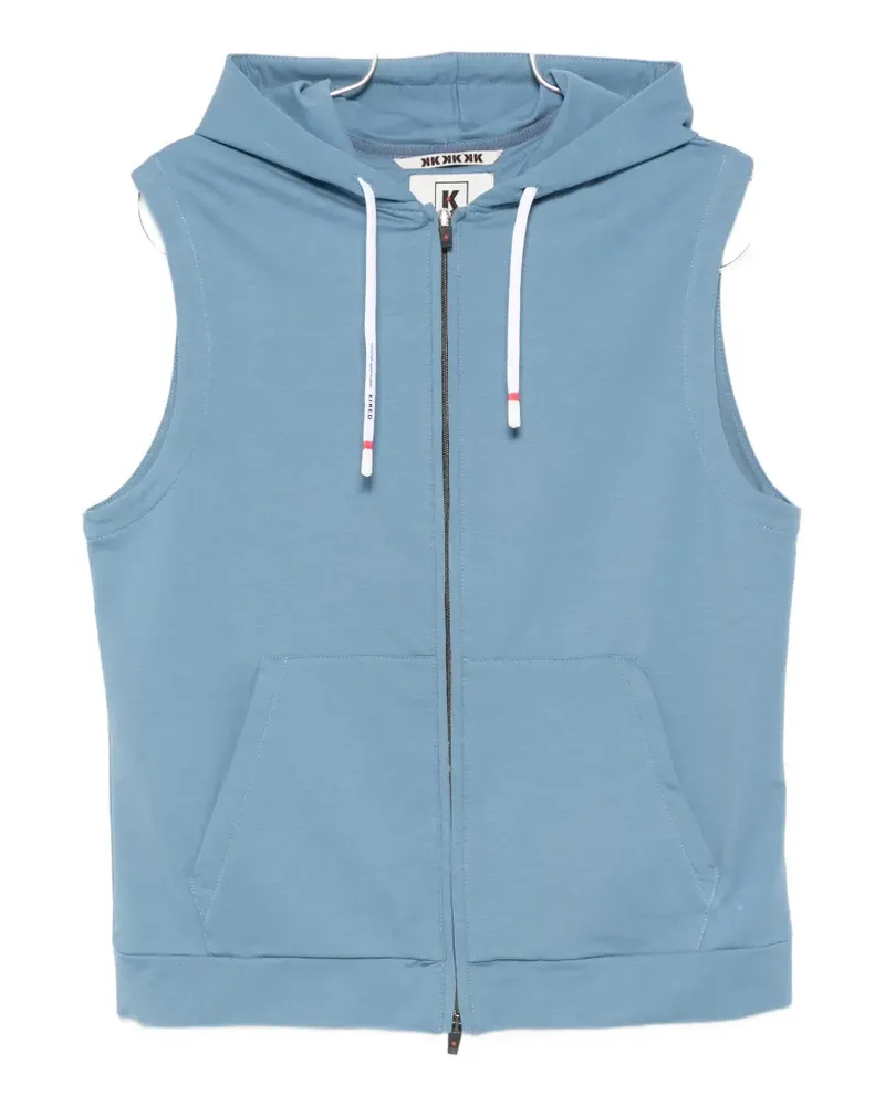 KIRED Wazel zip-up sleeveless hoodie - Blau Blau