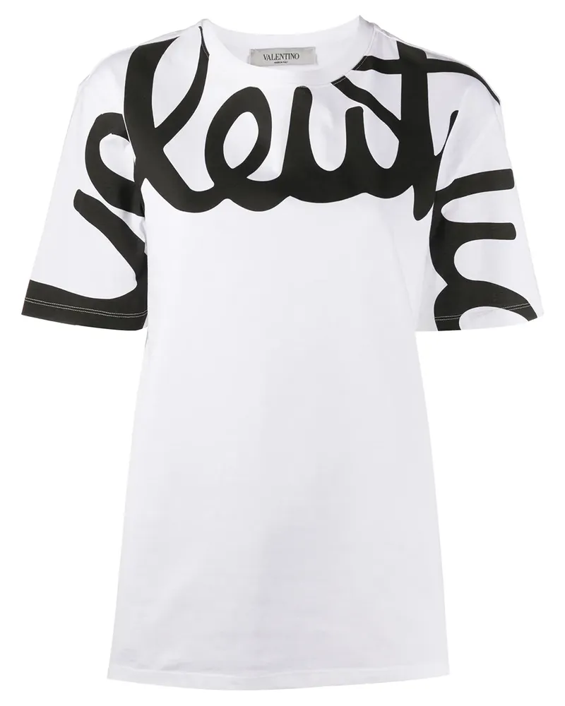 Valentino Garavani T-Shirt mit Logo - Weiß Weiß