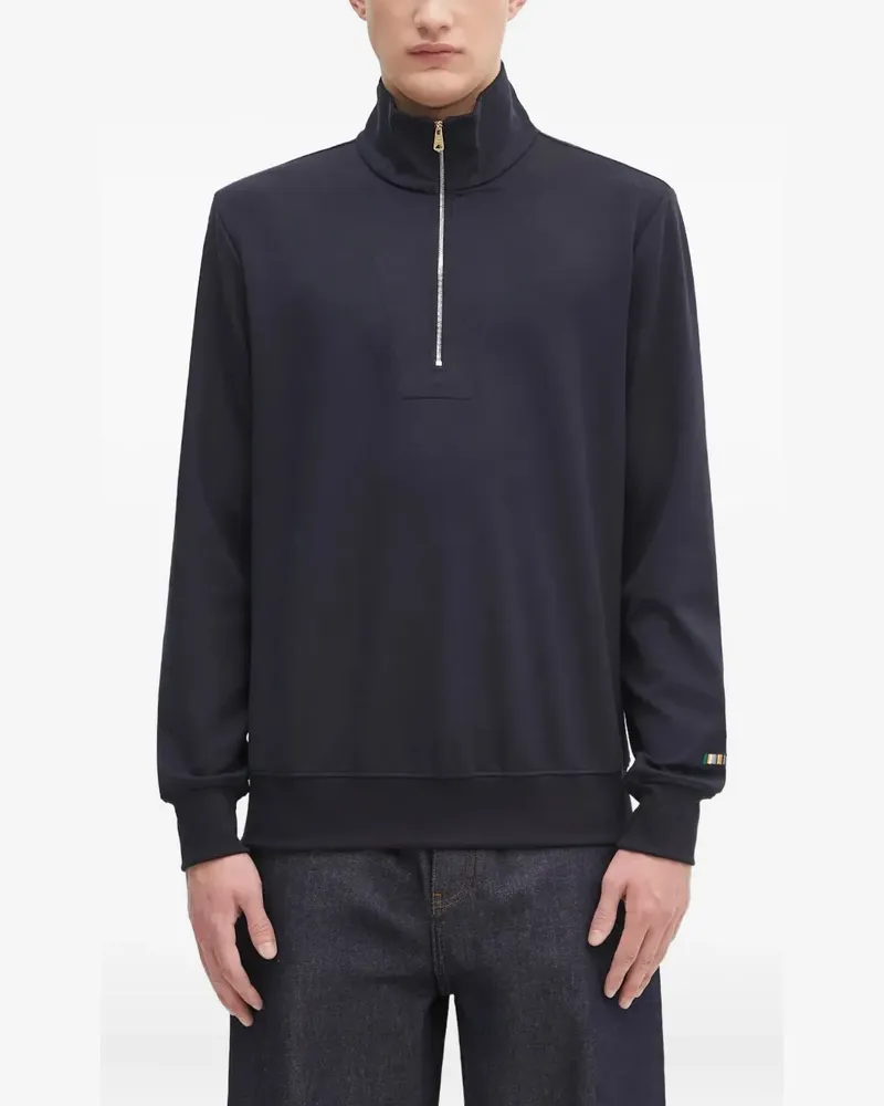 Paul Smith Gestreiftes Sweatshirt mit Reißverschluss - Blau Blau