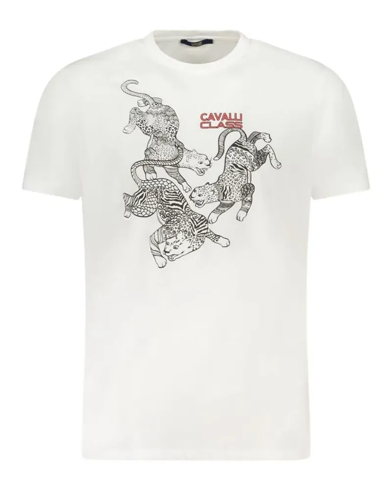 Roberto Cavalli graphic-print T-shirt - Weiß Weiß