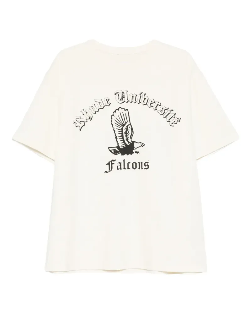 RHUDE T-Shirt mit grafischem Print - Weiß Weiß