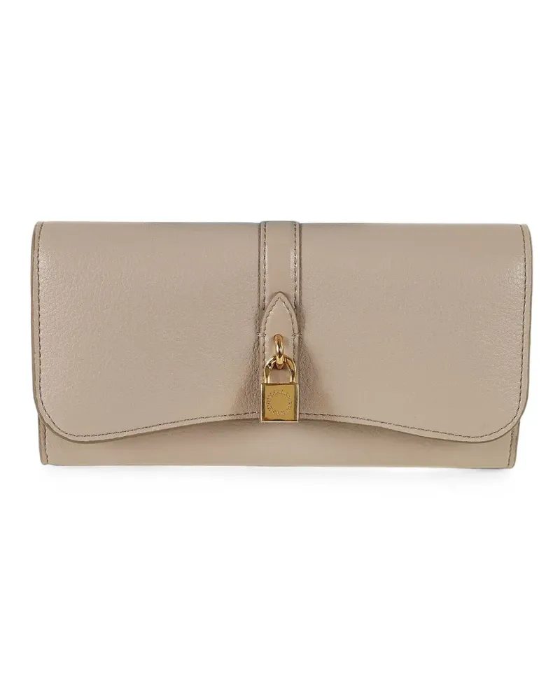 Stella McCartney Ryder padlock-detail long wallet - Nude Nude