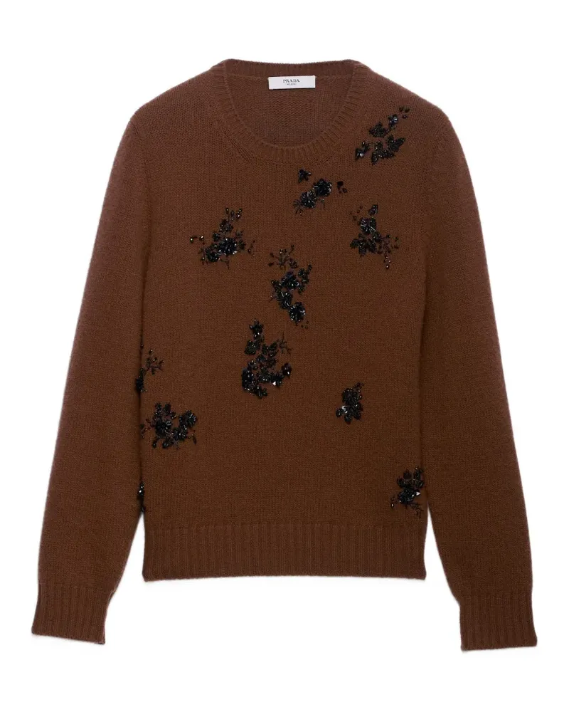 Prada wool and cashmere crew-neck sweater - Braun Braun