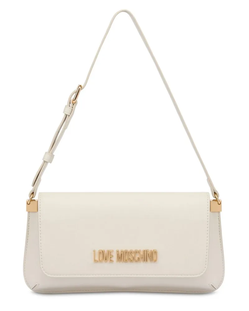 Moschino Schultertasche mit Logo - Nude Nude