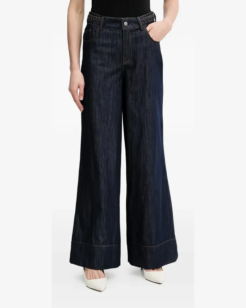 Oui  braided jeans - Blau Blau