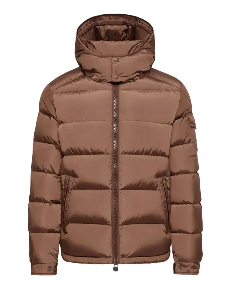 Moncler Gesteppte Maya Kapuzenjacke - Braun Braun