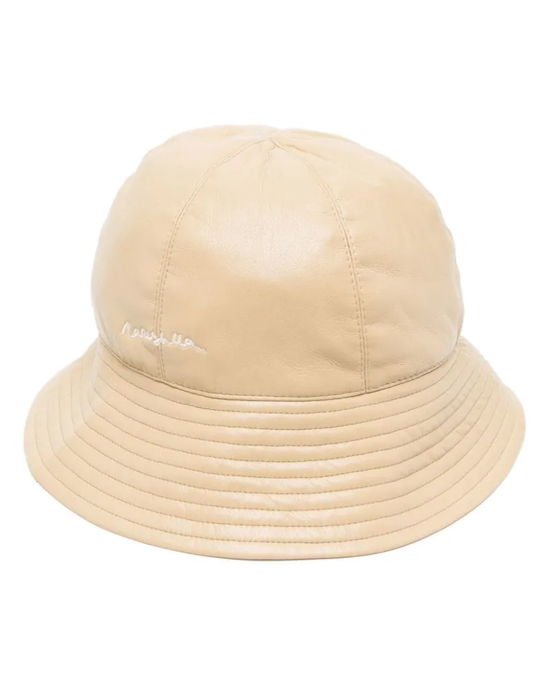 Nanushka Fischerhut aus Faux-Leder - Nude Nude