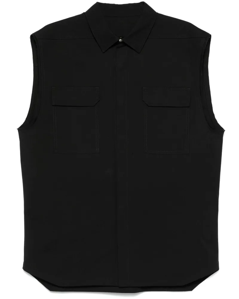 Rick Owens Jumbo SL Weste - Schwarz Schwarz