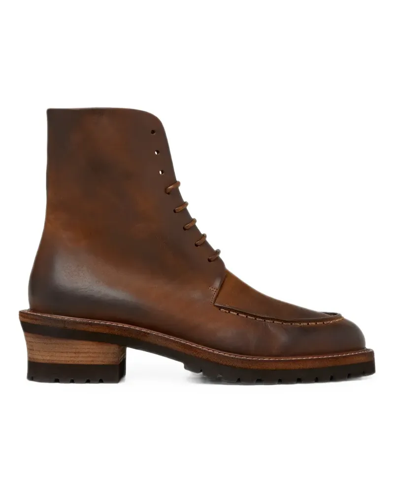 Marsèll lace-up apron-toe boots - Braun Braun