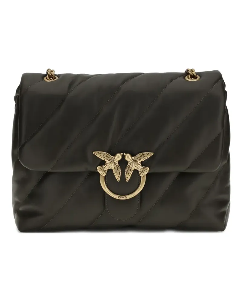 Pinko Gesteppte Love Schultertasche - Grün Grün