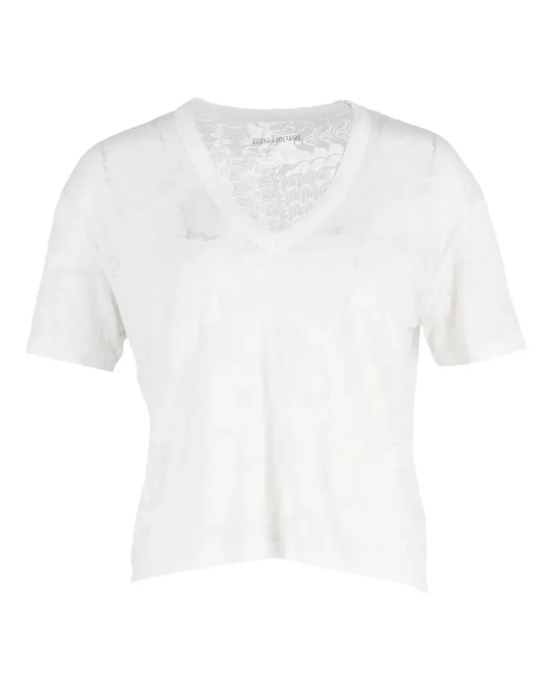 Zadig & Voltaire cotton V-neck T-shirt - Weiß Weiß