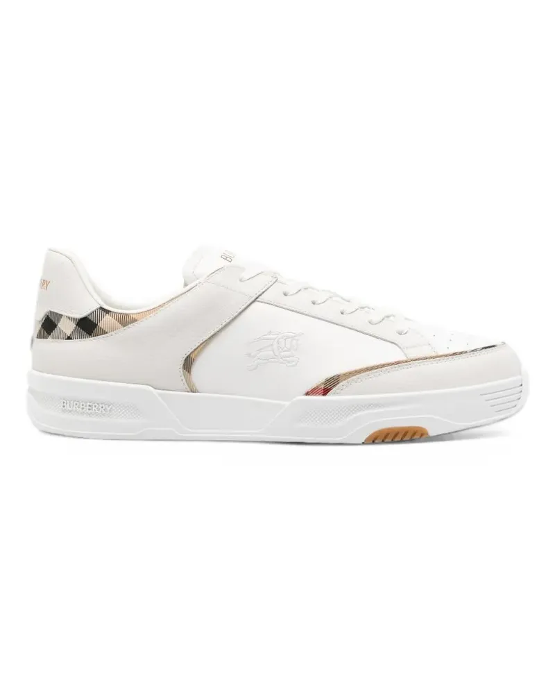 Burberry Harrow Sneakers aus Leder und Nylon​ - Weiß Weiß