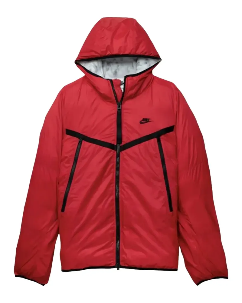 Nike logo-detail hooded jacket - Rot Rot