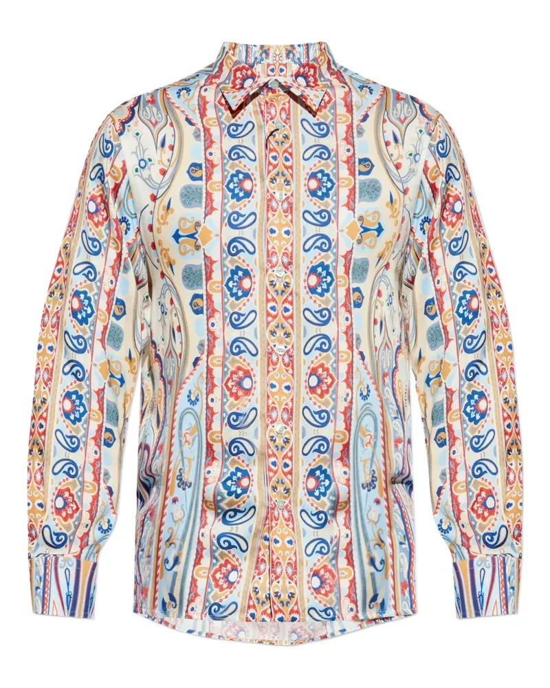 Etro Hemd mit Paisleymuster - Blau Blau