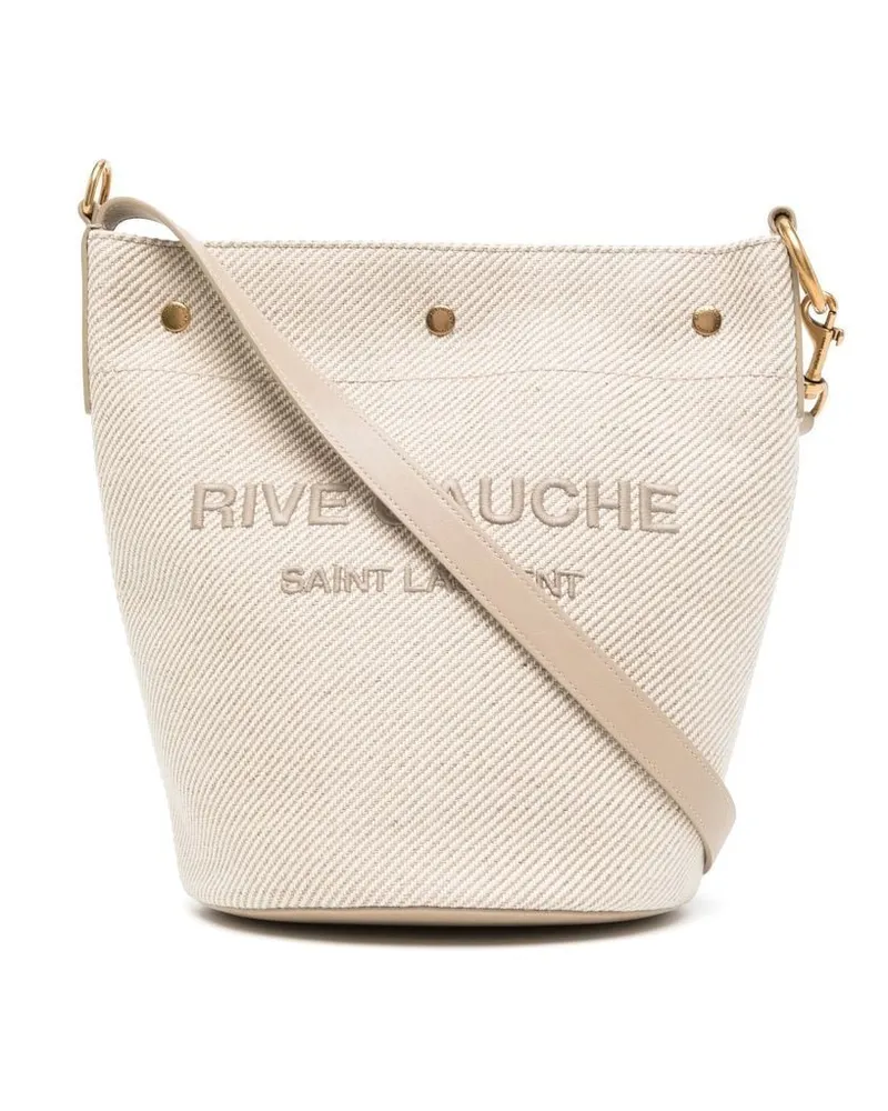 Saint Laurent Beuteltasche mit Logo - Braun Braun
