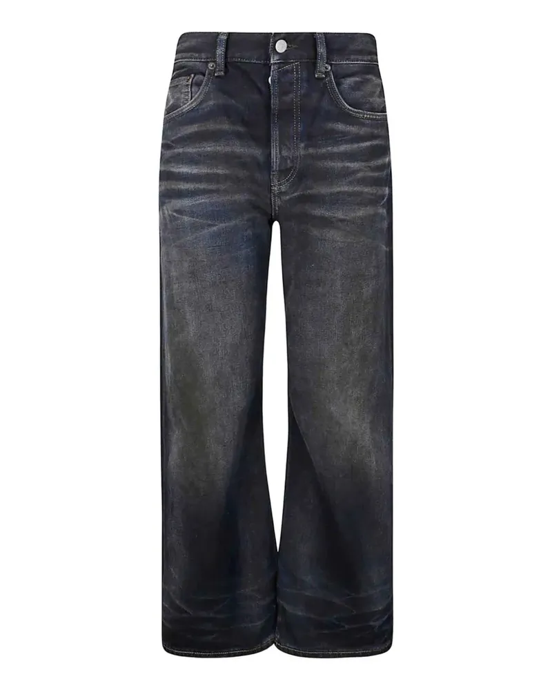 Acne Studios whiskering-effect jeans - Blau Blau