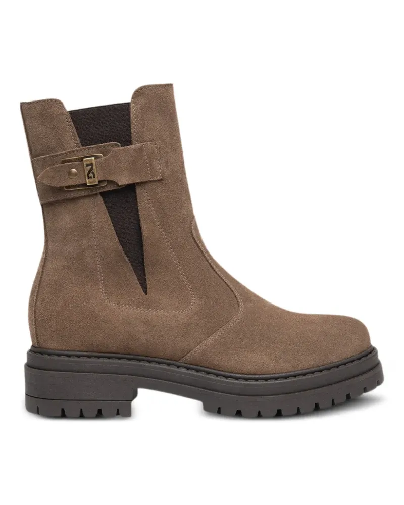 Nero Gardini Chelsea-Boots mit Schnallenriemen - Braun Braun