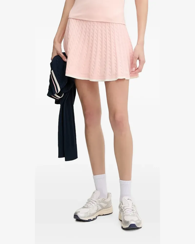 Guess cable-knit pleated mini skirt - Rosa Rosa
