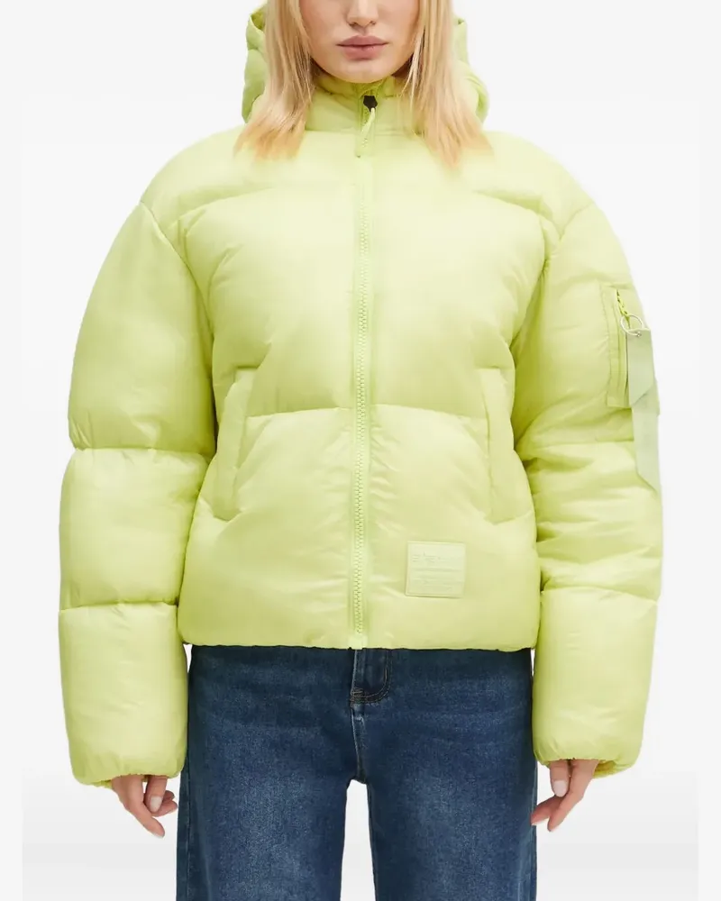 Alpha Industries Cloud Kapuzenjacke mit Taschen - Grün Grün