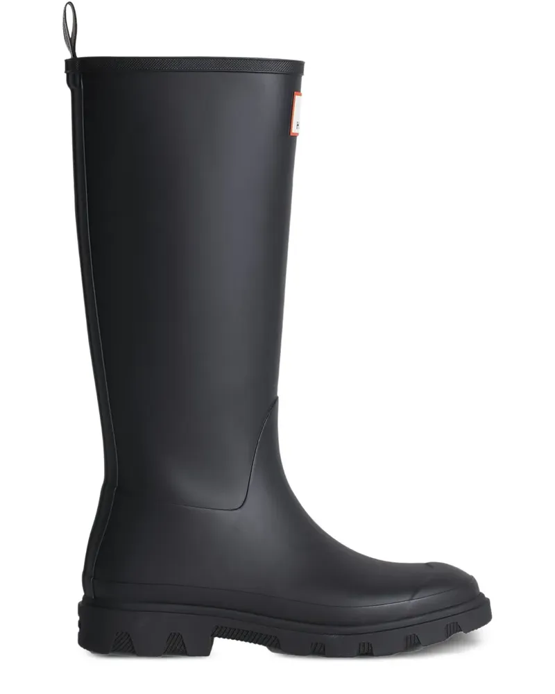 Kitsuné x Hunter Downpour hohe Regenstiefel - Schwarz Schwarz