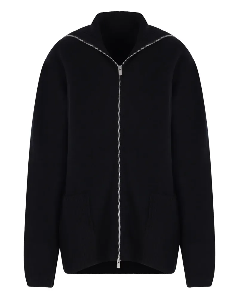 Yohji Yamamoto Cardigan mit Reißverschluss - Schwarz Schwarz
