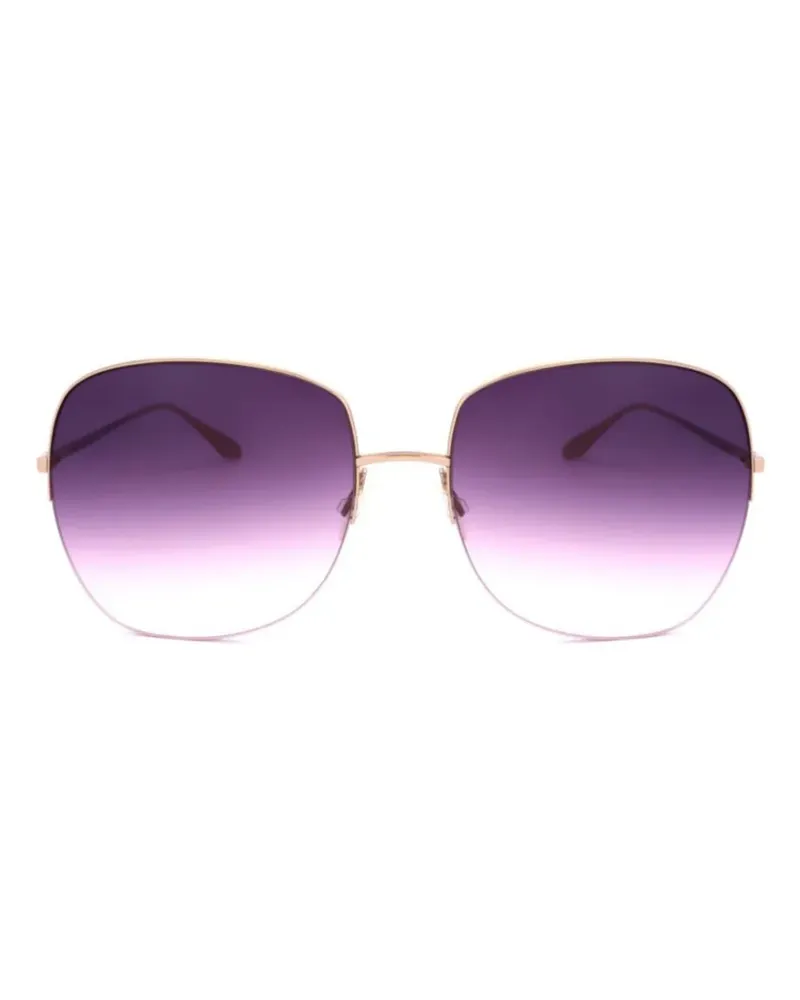 Barton Perreira Sonnenbrille mit eckigem Gestell - Gold Gold