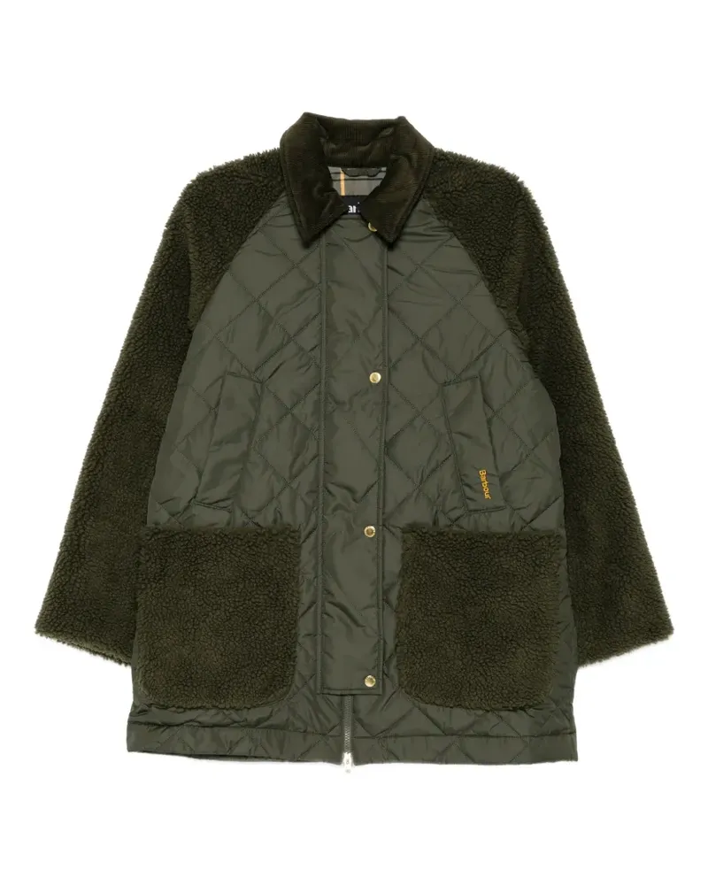 Barbour Gesteppte Jacke mit Teddy-Effekt - Grün Grün