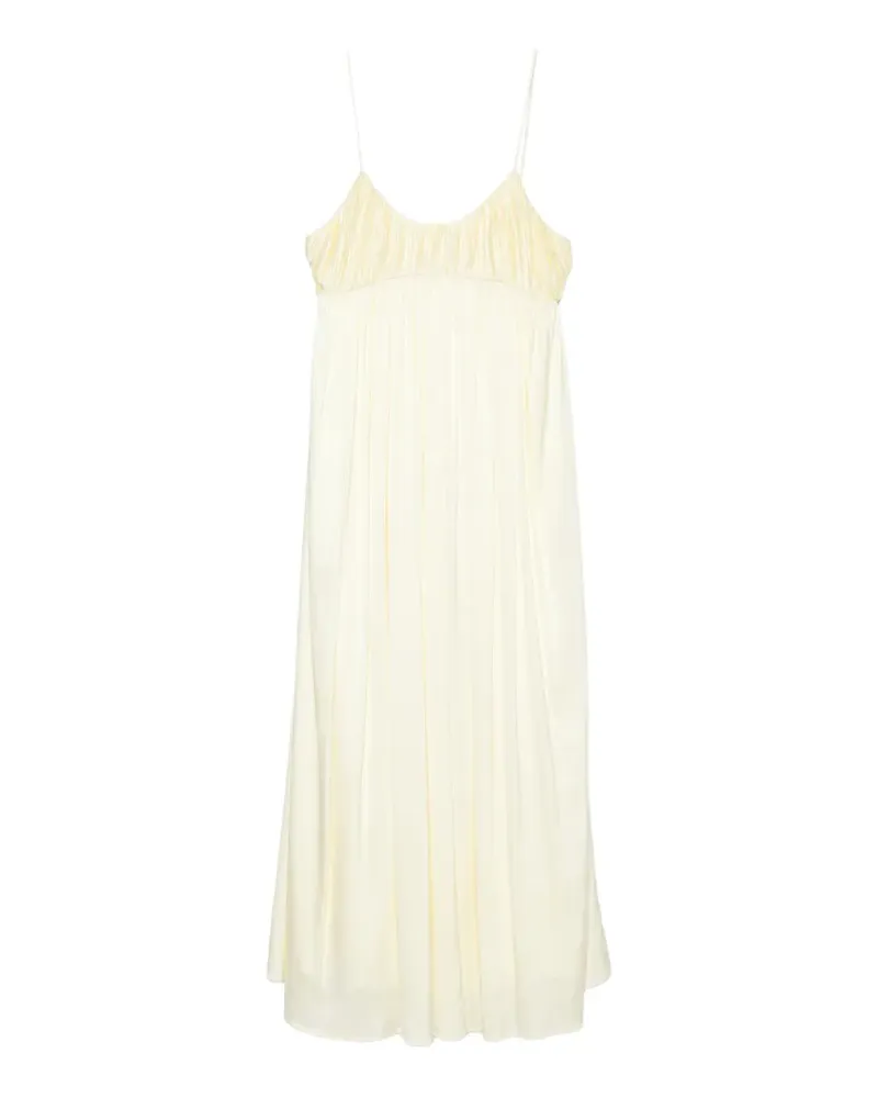 TOVE Katrine pleated midi dress - Gelb Gelb