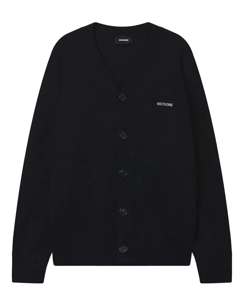 WE 11 DONE buttoned cardigan - Schwarz Schwarz