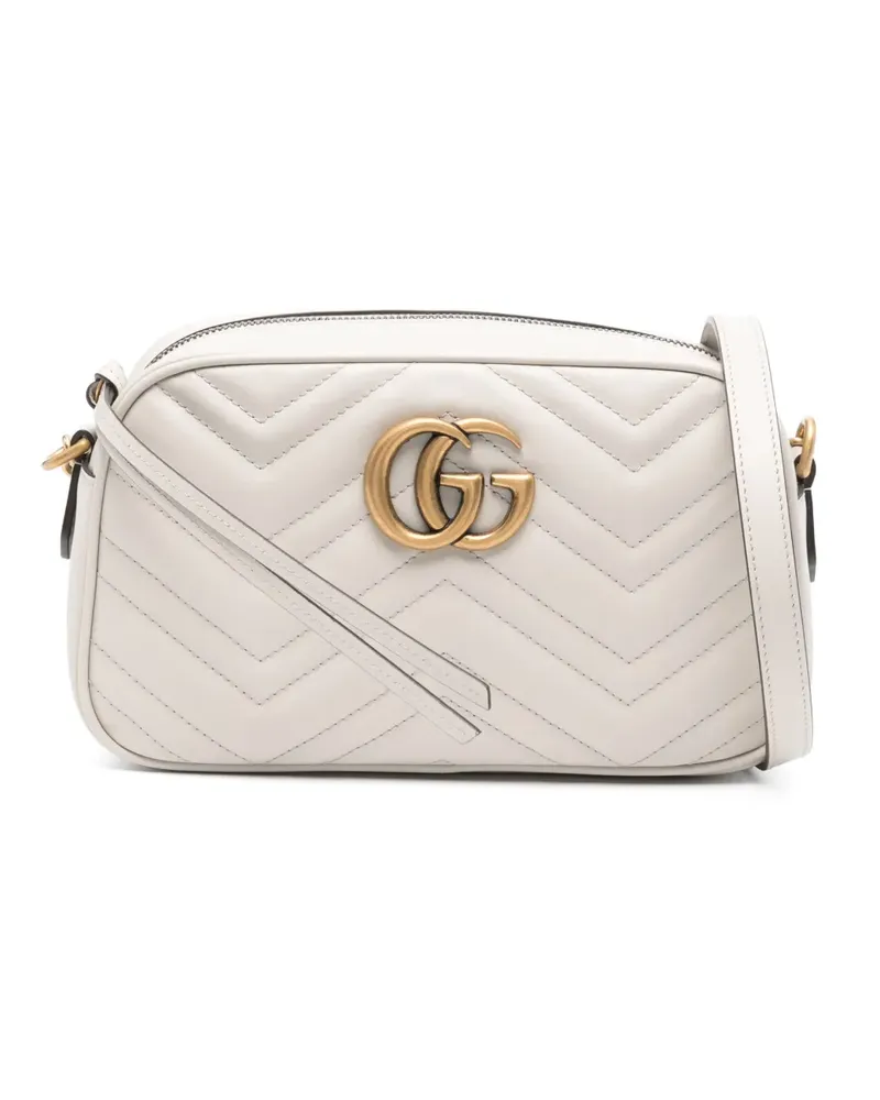 Gucci Kleine GG Marmont Schultertasche - Grau Grau