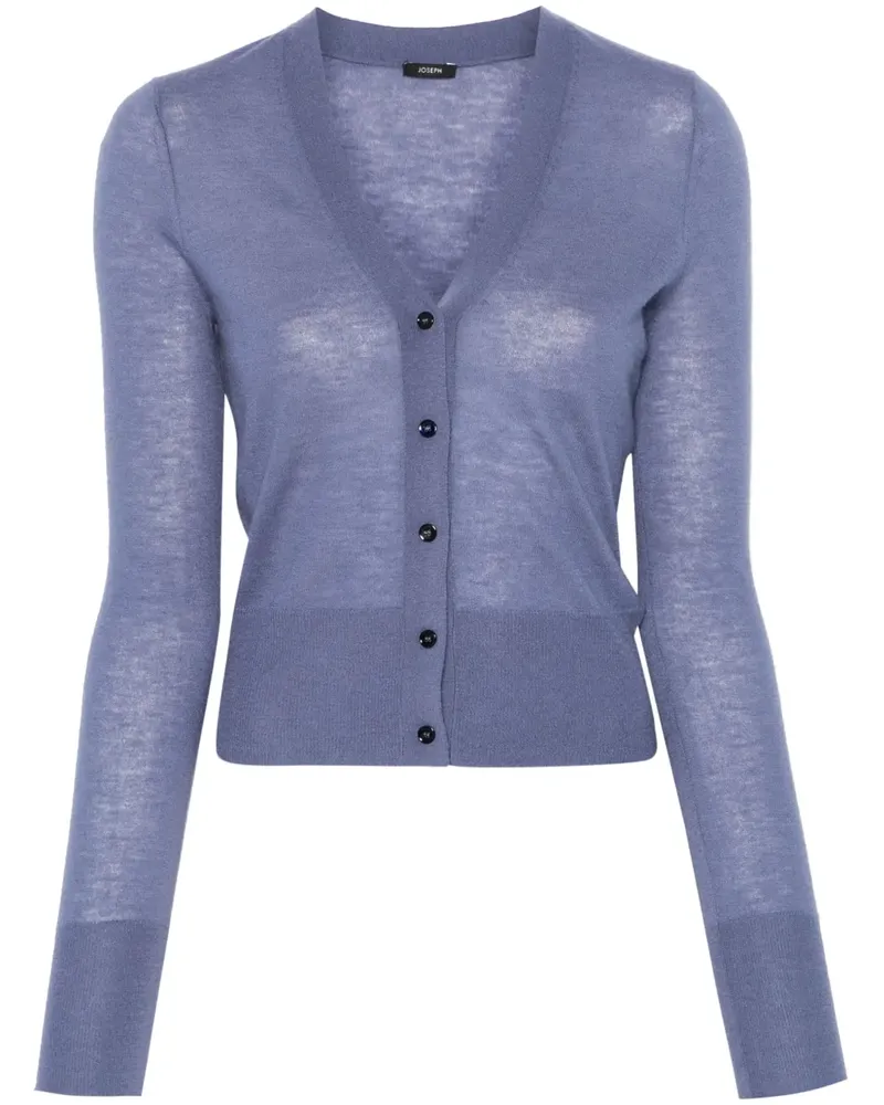 Joseph Fein gestrickter Cardigan - Blau Blau