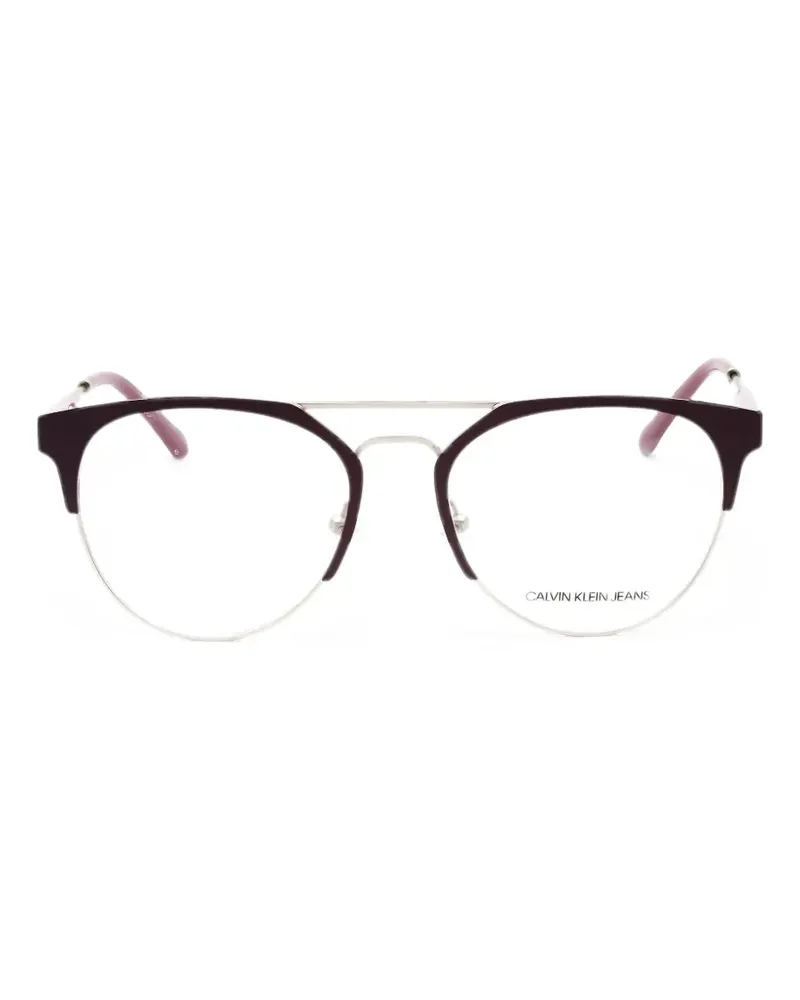 Calvin Klein Brille mit rundem Gestell - Schwarz Schwarz