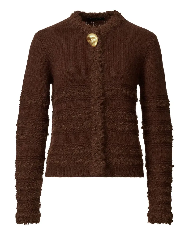 Fabiana Filippi Cardigan mit Knopfdetail - Braun Braun
