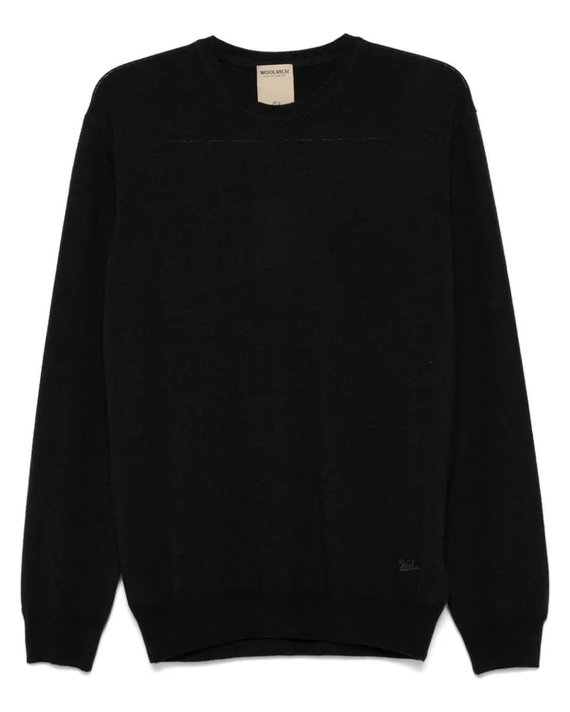 Woolrich Klassischer Pullover - Schwarz Schwarz