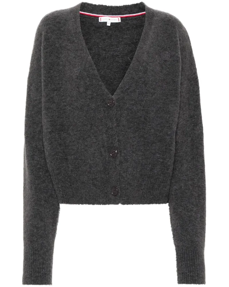 Tommy Hilfiger Cardigan mit V-Ausschnitt - Grau Grau