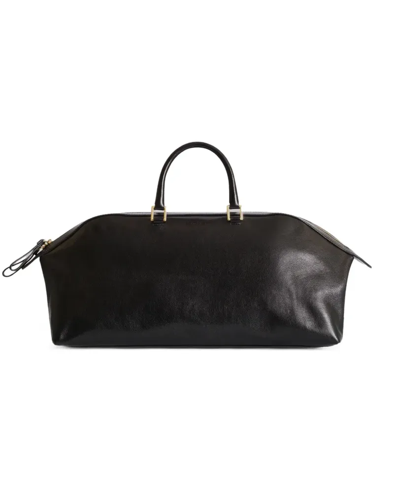 Alberta Ferretti Schultertasche aus Leder - Schwarz Schwarz