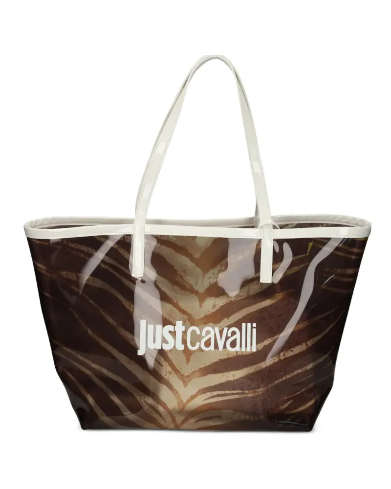 Just Cavalli tiger-stripe tote bag - Braun Braun