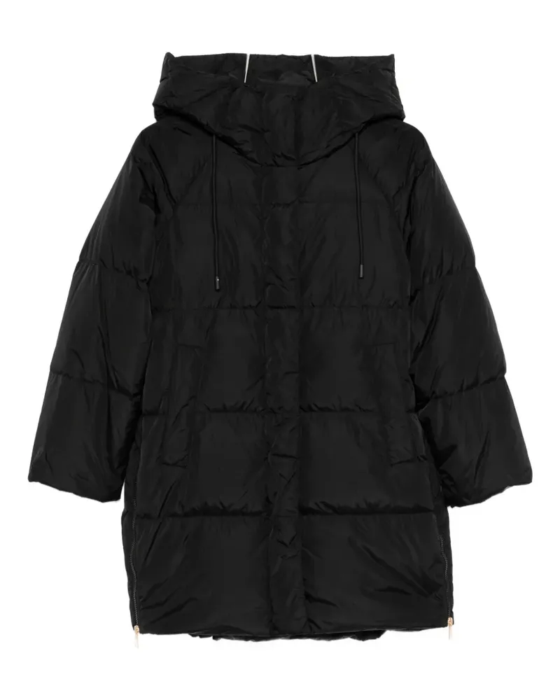Max Mara hooded quilted coat - Schwarz Schwarz