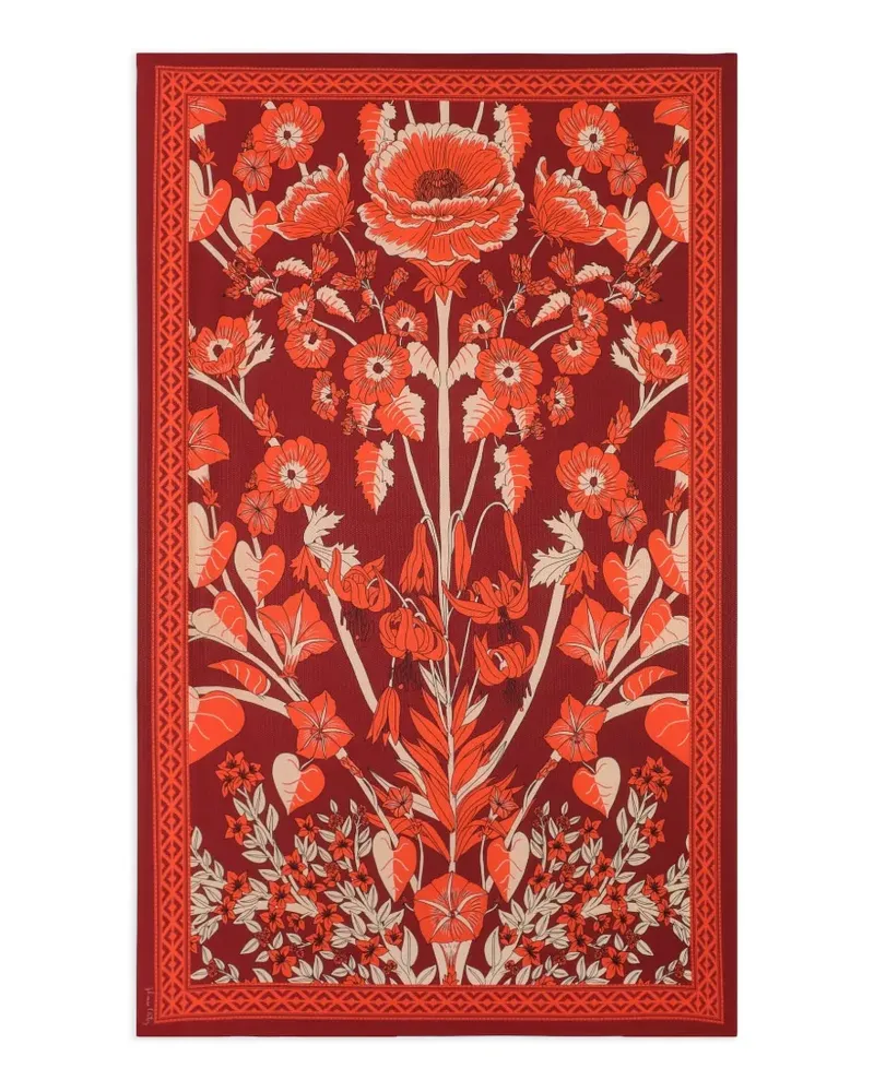 Johanna Ortiz Tropical Chinoiserie Schal - Rot Rot