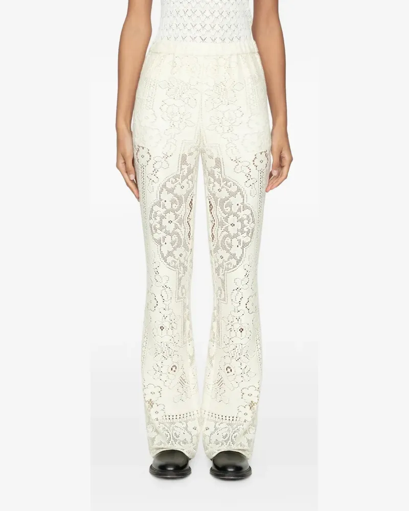 Sea Arianna floral lace trousers - Weiß Weiß