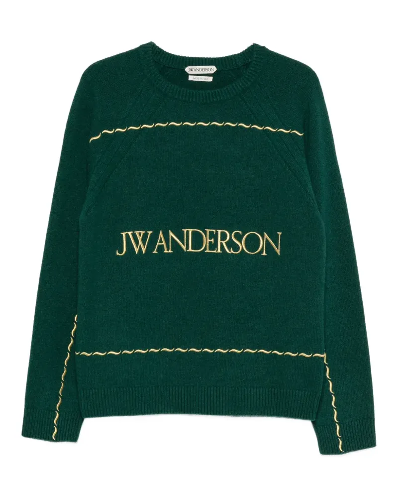 J.W.Anderson Pullover mit Logo-Stickerei - Grün Grün