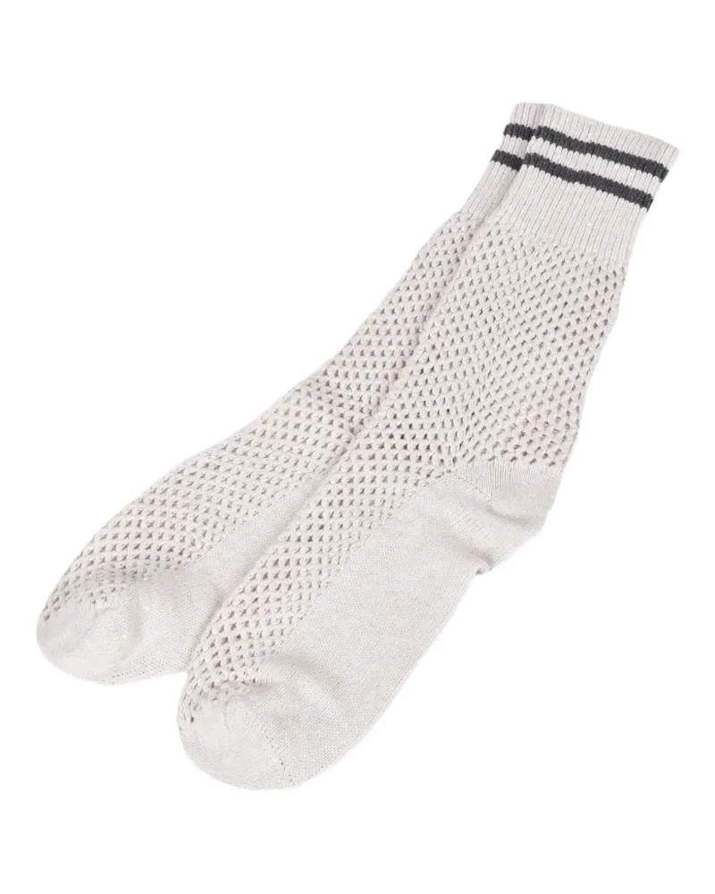Brunello Cucinelli open-knit socks - Nude Nude