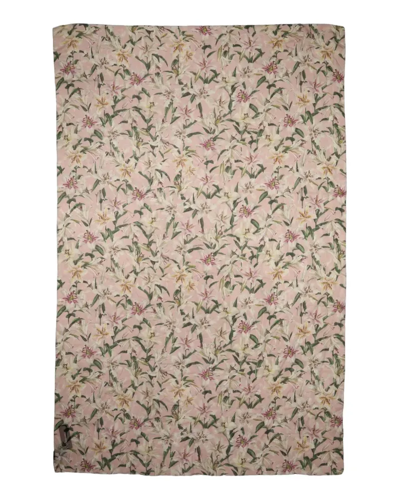 Dolce & Gabbana Seidenschal mit Blumenprint - Rosa Rosa