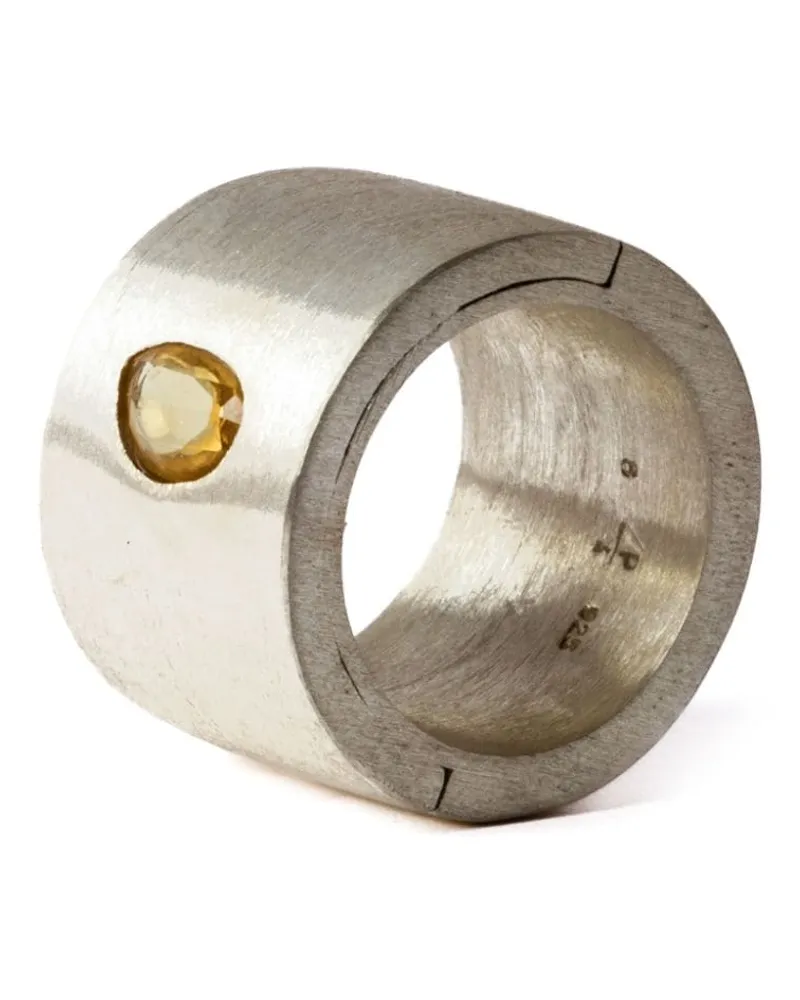 Parts Of Four Sistema Sterlingsilberring mit Saphir Silber