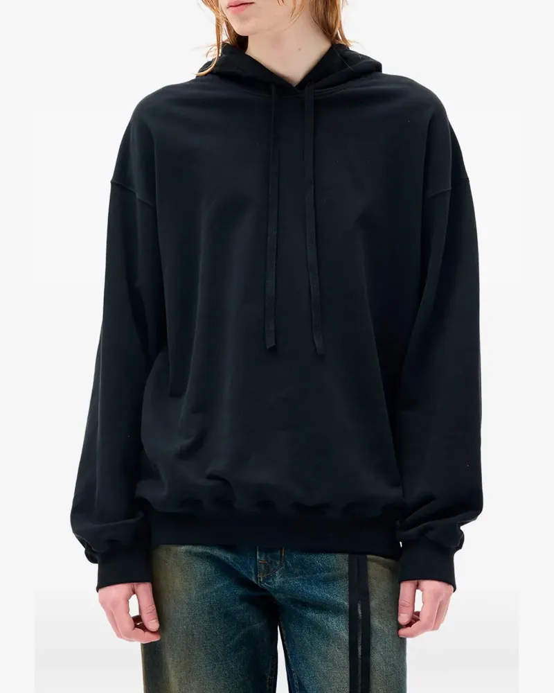 Ann Demeulemeester Bardi rear-print hoodie - Schwarz Schwarz