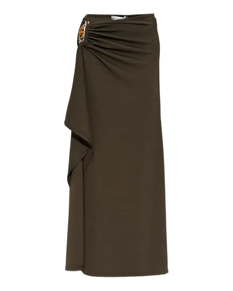 Christopher Esber buckle gathered skirt - Grün Grün