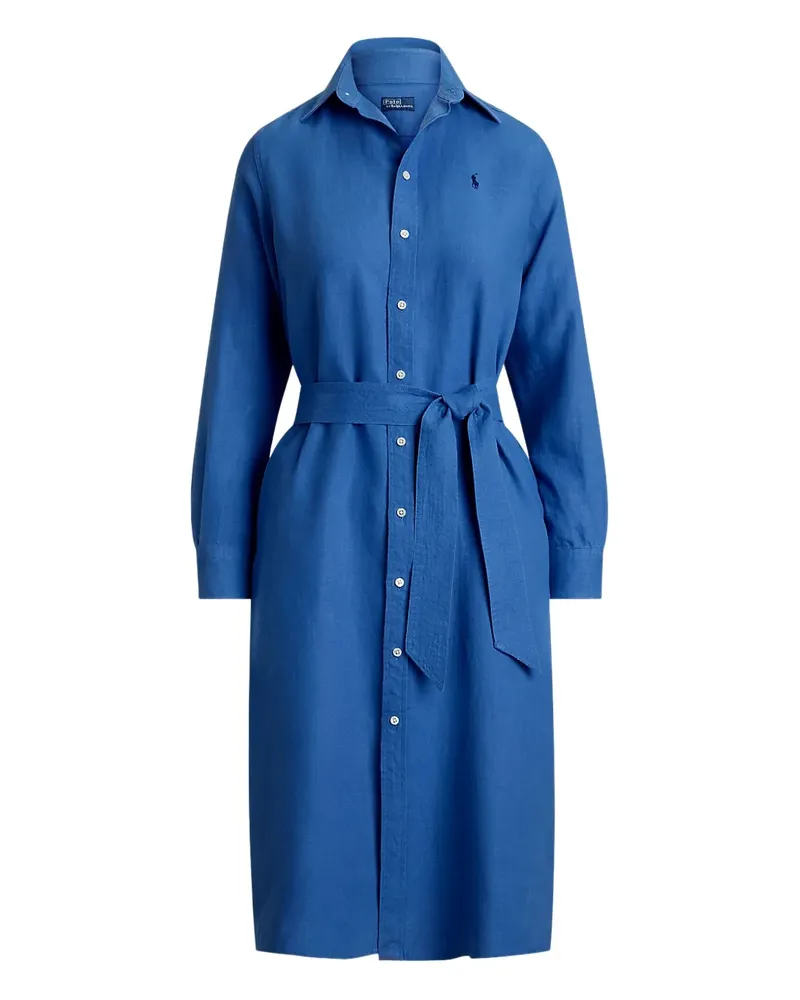 Ralph Lauren Hemdkleid mit Gürtel - Blau Blau
