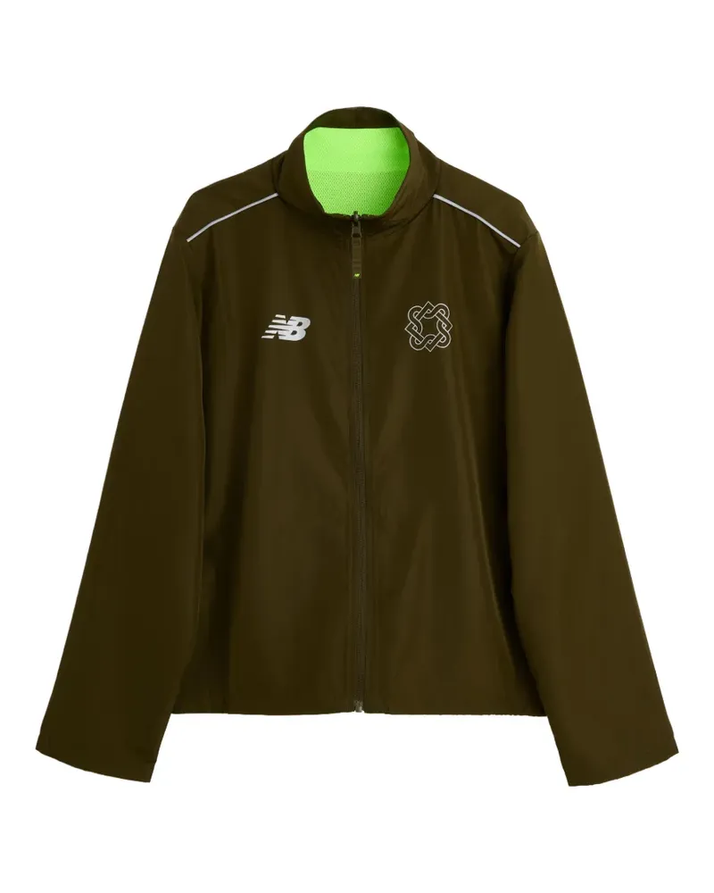 New Balance Lack of Guidance reversible logo-print jacket - Grün Grün