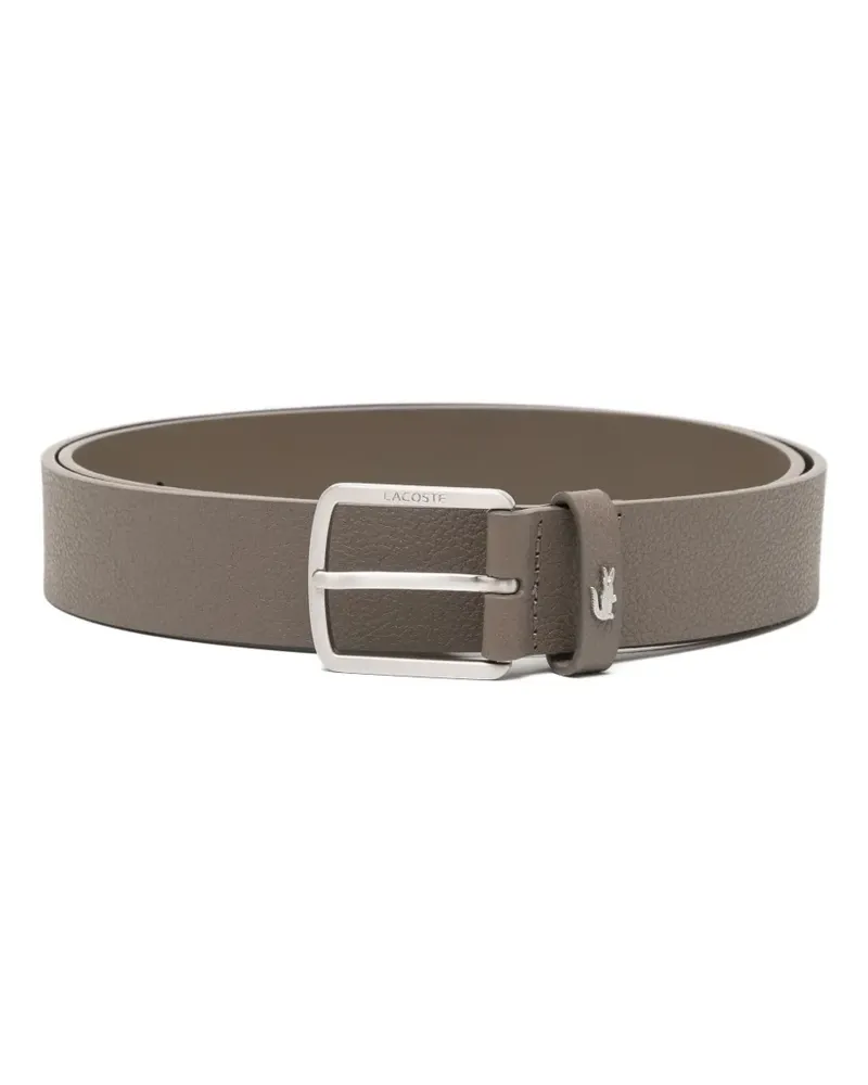 Lacoste grained leather belt - Nude Nude