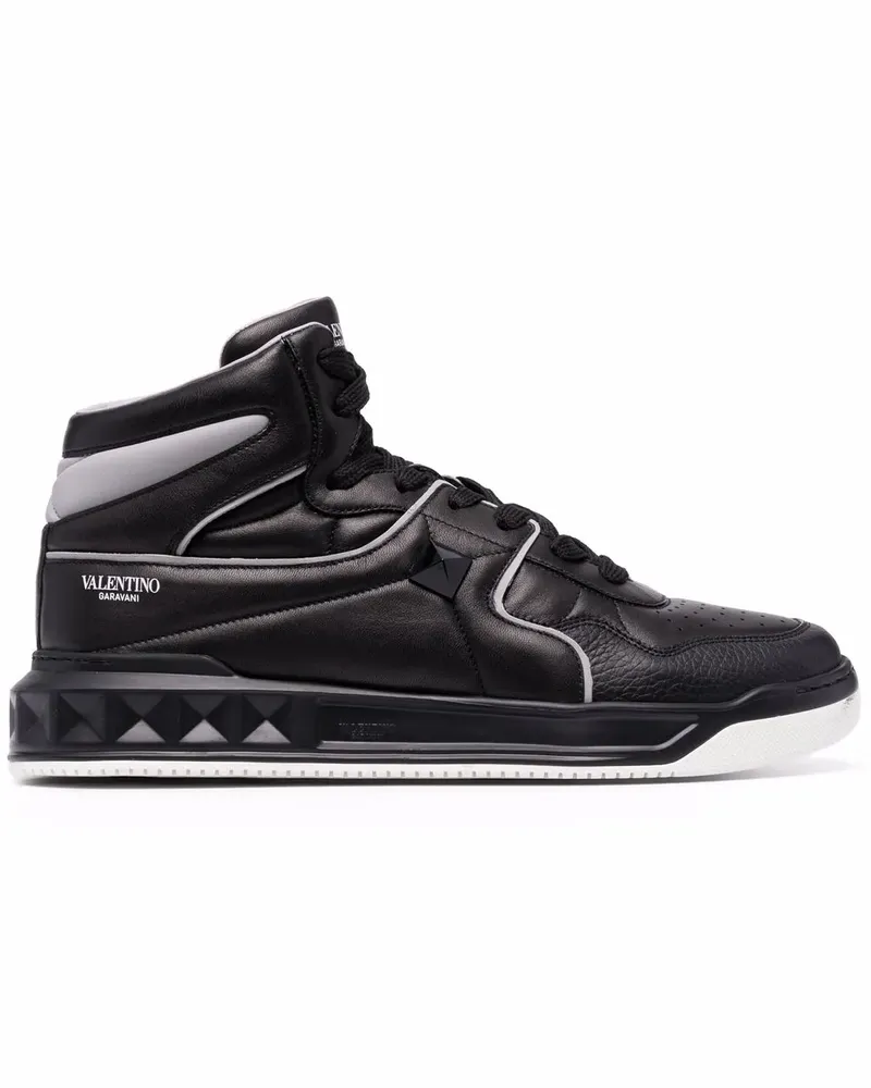 Valentino Garavani One Stud Sneakers - Schwarz Schwarz